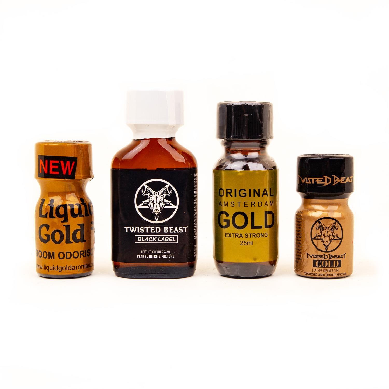 Black & Gold Collection, 4-Pack by REGULATION Poppers