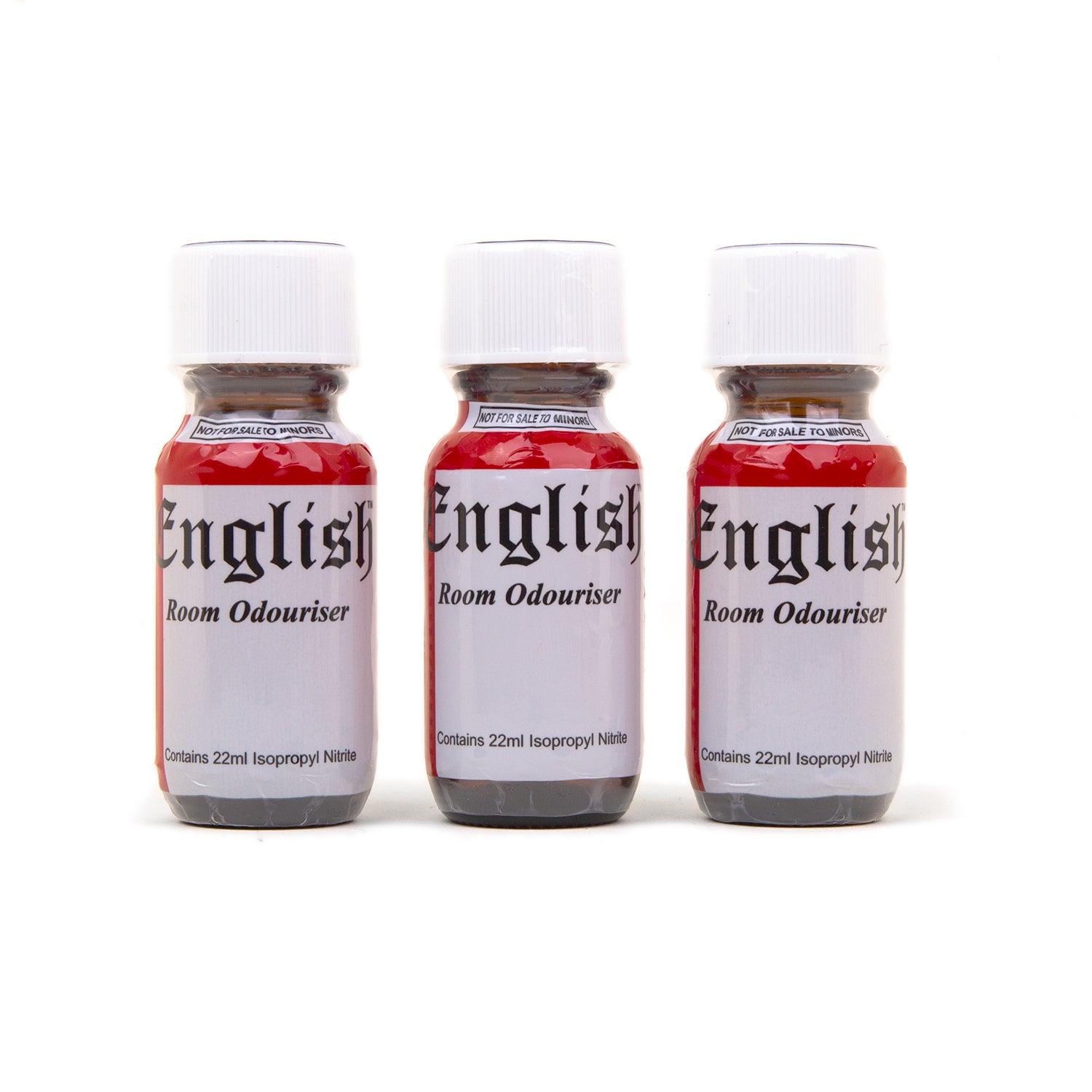 English, 25ml, 3-Pack by REGULATION Poppers