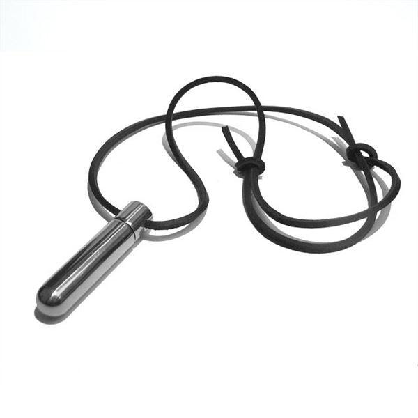 Stainless Steel Aroma Bullet, Leather Cord by REGULATION